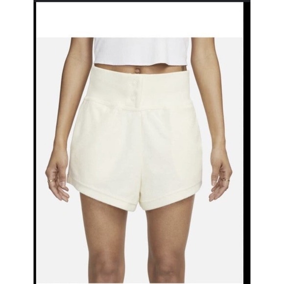 Nike Pants - Nike Womens Sportwear Shorts DV8303-113 High Waisted French Size M Tall